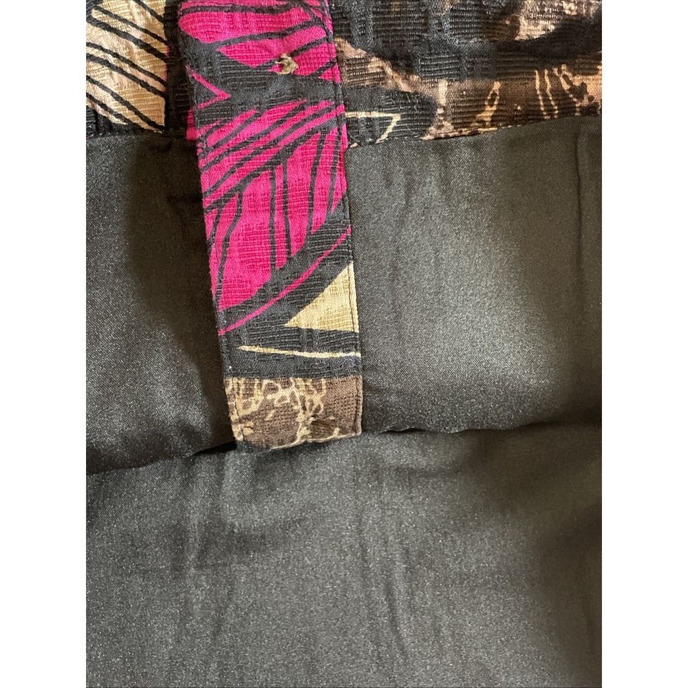 Chico's size 0 pink/black/beige Cotton button Front jacket, 3/4 sleeves Lined - Picture 14 of 14